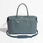 Alternate image 0 for Freshly Picked Faux Leather Weekender Diaper Bag in Dusty Blue