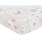 Alternate image 0 for Sweet Jojo Designs Celestial Fitted Crib Sheet in Pink/Gold