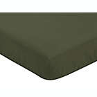 Alternate image 0 for Sweet Jojo Designs Woodland Camo Solid Fitted Crib Sheet in Hunter Green