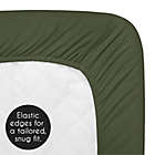 Alternate image 4 for Sweet Jojo Designs Woodland Camo Solid Fitted Crib Sheet in Hunter Green
