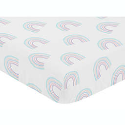 Sweet Jojo Designs® Rainbow Fitted Crib Sheet