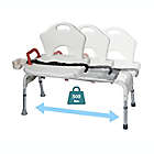 Alternate image 4 for Drive Medical Folding Universal Sliding Tub Transfer Bench in White