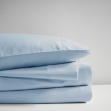 Sleep Philosophy Rayon Made From Bamboo Full Sheet Set in Blue. View a larger version of this product image.