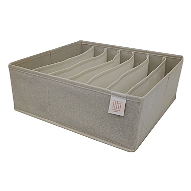 Squared Away&trade; 7-Compartment Drawer Organizer in Oyster Grey. View a larger version of this product image.