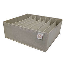 Squared Away™ 7-Compartment Drawer Organizer in Oyster Grey