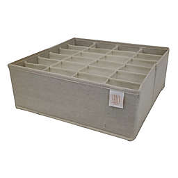 Squared Away™ 24-Compartment Drawer Organizer in Oyster Grey