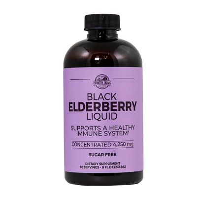 Country Farms 8 fl. oz. Black Elderberry Liquid