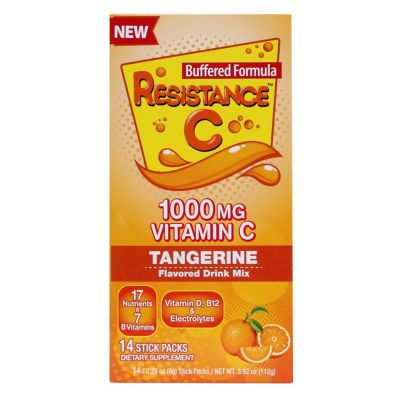 Resistance C 14-Count Immune Health Support Sticks with Vitamin C in Tangerine