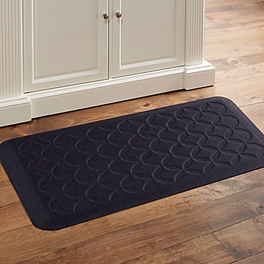 Simply Essential&trade; Embossed 18-Inch x 30-Inch Kitchen Mat in Grey. View a larger version of this product image.
