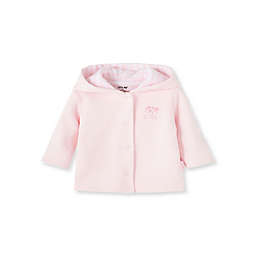 Little Me® Reversible Organic Cotton Diamond-Knit Jacket in Pink
