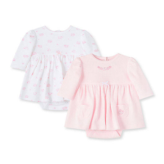 Alternate image 1 for Little Me® 3-Piece Bears Organic Cotton Skirted Bodysuit and Headband Set in Pink