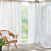 Elrene Home Fashions Darien Tab Top Sheer Indoor/Outdoor Curtain Panel (Single)