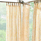 Alternate image 1 for Elrene Home Fashions Verena 108-Inch Sheer Indoor/Outdoor Curtain Panel in Marigold (Single)