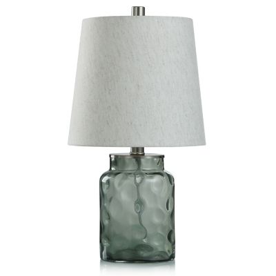 Bee &amp; Willow&trade; Glass Table Lamp with Natural Linen Shade