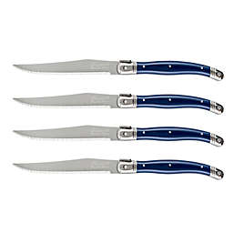 French Home Laguiole Steak Knives in Navy (Set of 4)