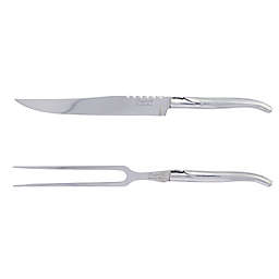 French Home Laguiole Stainless Steel Carving Knife & Fork Set