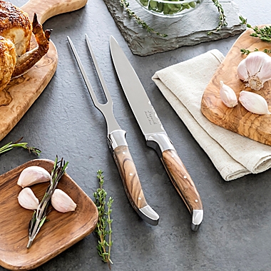 French Home Laguiole Carving Knife and Fork Set. View a larger version of this product image.