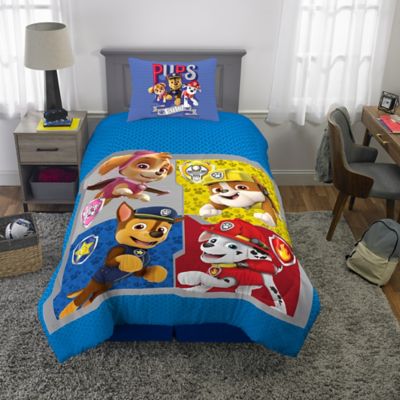 Paw Patrol 2-Piece Reversible Twin/Full Comforter Set in Blue/Red