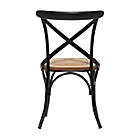 Alternate image 6 for Ridge Road Decor Farmhouse Dining Chair in Black (Set of 2)