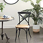 Alternate image 10 for Ridge Road Decor Farmhouse Dining Chair in Black (Set of 2)