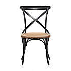 Alternate image 5 for Ridge Road Decor Farmhouse Dining Chair in Black (Set of 2)