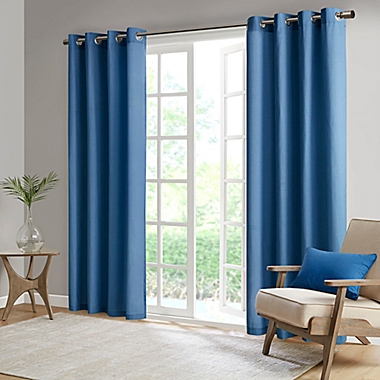 Madison Park Pacifica Solid 3M Scotchgard Grommet Top Outdoor Curtain Panel (Single). View a larger version of this product image.