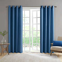 Madison Park Pacifica Solid 3M Scotchgard Grommet Top Outdoor Curtain Panel (Single)
