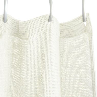 Haven&trade; 72-Inch x 72-Inch Mini Waffle Shower Curtain in White. View a larger version of this product image.