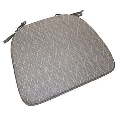 Simply Essential&trade; Modern Foam Chair Pad in Taupe. View a larger version of this product image.