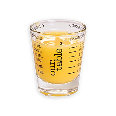 Our Table&trade; Mini Measuring Cup in Clear/Black. View a larger version of this product image.
