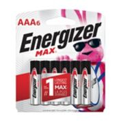 Energizer&reg; Max 6-Pack AAA 1.5-Volt Alkaline Batteries