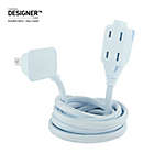 Alternate image 1 for Globe Electric Designer Series 9-Foot 3-Outlet Fabric Extension Cord in Mint