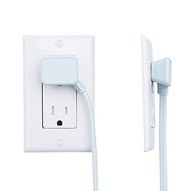 Globe Electric Designer Series 9-Foot 3-Outlet Fabric Extension Cord in Mint. View a larger version of this product image.