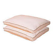 Sleep Solutions Perfect Comfort 2-Pack Jumbo Pillow in Copper