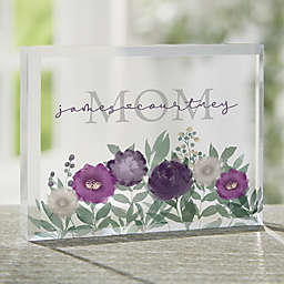 Floral Love For Mom Personalized Colored Keepsake