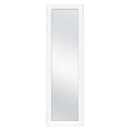 Simply Essential™ 52-Inch x 16-Inch Rectangular Over-the-Door Mirror in White