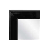 Alternate image 4 for Simply Essential&trade; 50-Inch x 14.5-Inch Rectangular Over-the-Door Mirror in Black