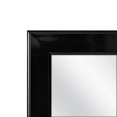 Simply Essential&trade; 50-Inch x 14.5-Inch Rectangular Over-the-Door Mirror in Black. View a larger version of this product image.