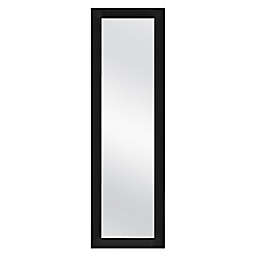 Simply Essential™ 50-Inch x 14.5-Inch Rectangular Over-the-Door Mirror in Black