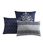 Alternate image 5 for Hallmart Collectibles Gracyn 14-Piece King Comforter Set in Navy