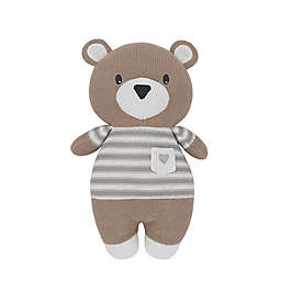 Living Textiles Brody Bear Huggable Knit Plush Toy in Grey