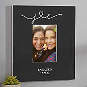 Drawn Together By Love Personalized Engagement Vertical Wall Frame