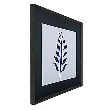 Indigo Leaves 30-Inch x 30-Inch Framed Art Prints (Set of 2). View a larger version of this product image.