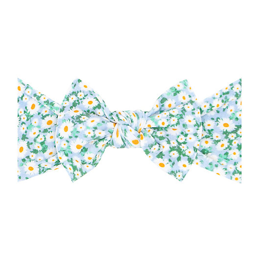 Alternate image 1 for Baby Bling® Floral Print Knot Headband in Daisy