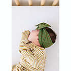 Alternate image 1 for Baby Bling Dot Patterned Shabby Knot Headband in Green/Red