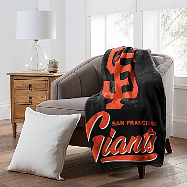 MLB San Francisco Giants Signature Raschel Throw Blanket. View a larger version of this product image.
