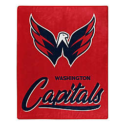 NHL Washington Capitals Signature Raschel Throw Blanket