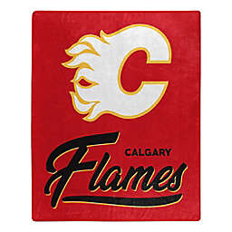 NHL Calgary Flames Signature Raschel Throw Blanket