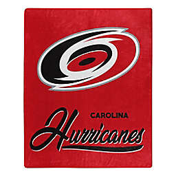 NHL Carolina Hurricanes Signature Raschel Throw Blanket