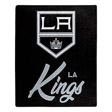 NHL Los Angeles Kings Signature Raschel Throw Blanket. View a larger version of this product image.